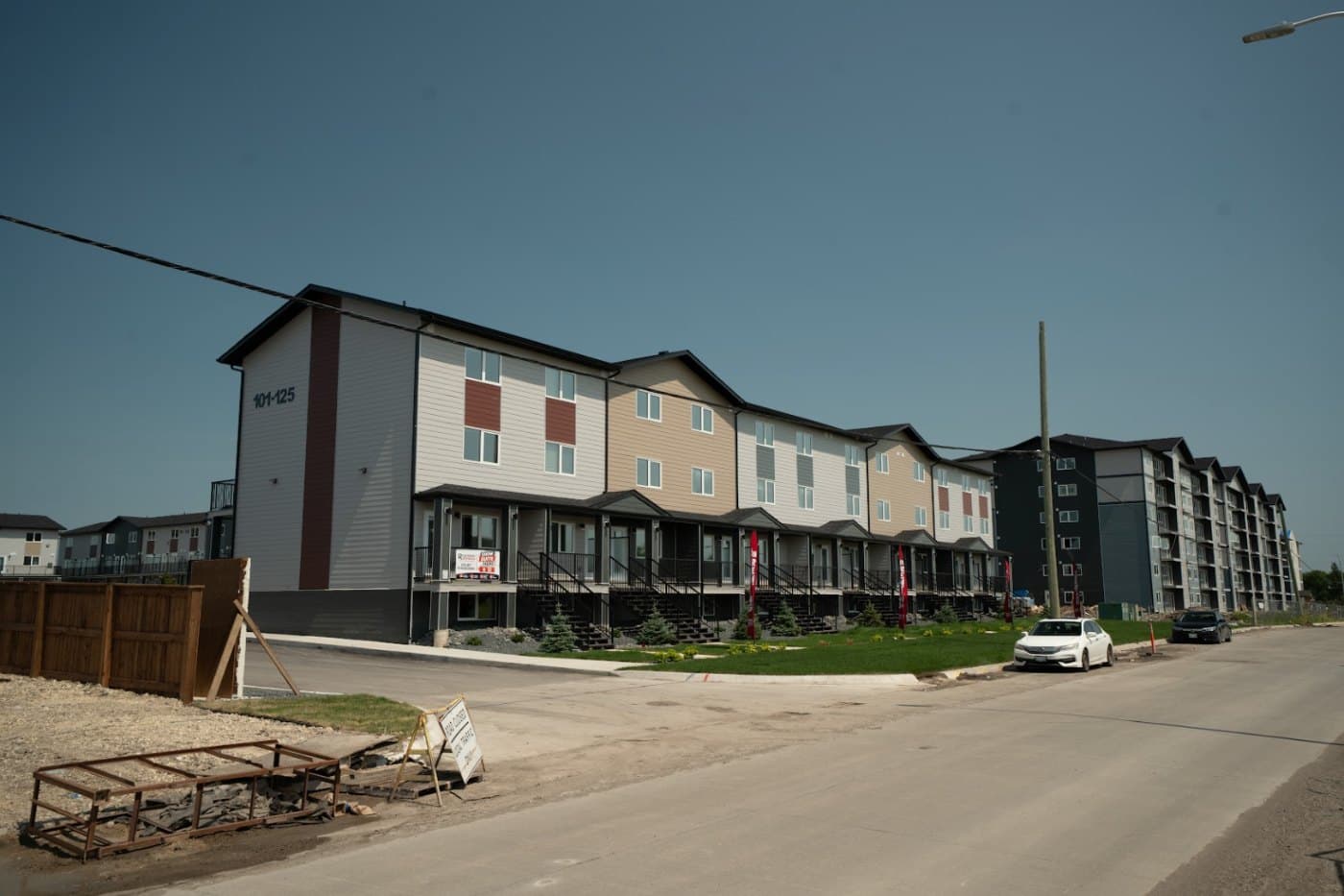 Group 3 Plumbing commercial project — multi-unit townhomes in Winnipeg